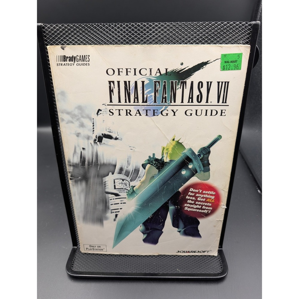 FINAL FANTASY VII 7 OFFICIAL Brady Games STRATEGY GUIDE BOOK PS1 PSX Playstation